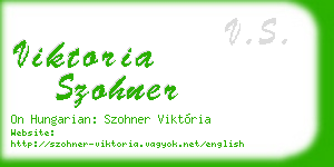 viktoria szohner business card