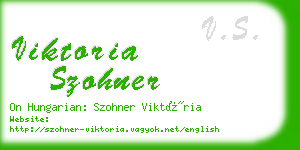 viktoria szohner business card
